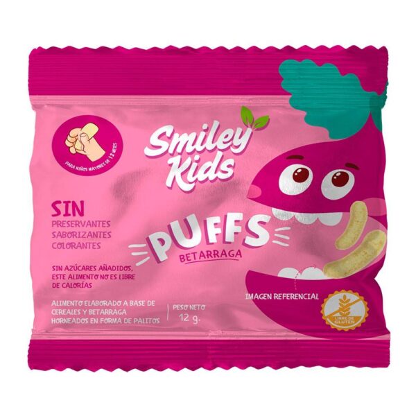 Puffs Betarraga - 12g / Smiley Kids