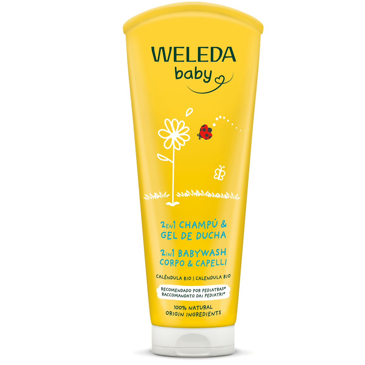 155627-1200-auto Shampoo y Gel de Ducha Calendula - 200ml / Weleda - Imagen 1