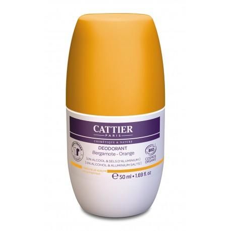 3283950922104_1 Desodorante Roll-on 24H Bergamota & Naranja - 50ml / Cattier - Imagen 1