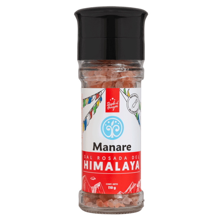 Manare_SalRosadadelHimalaya110g Sal Rosada del Himalaya Molinillo - 110g / Manare - Imagen 1