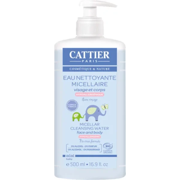 Agua Limpiadora Micelar para Bebes - 500ml / Cattier