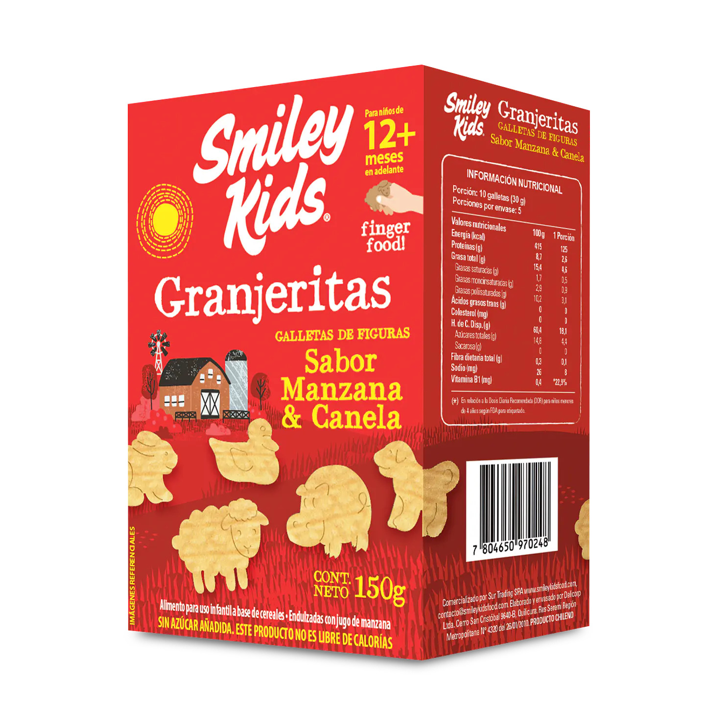 cdnx_jumpseller_com-1444 Galletas Granjeritas Manzana Canela - 150g / Smiley Kids - Imagen 1