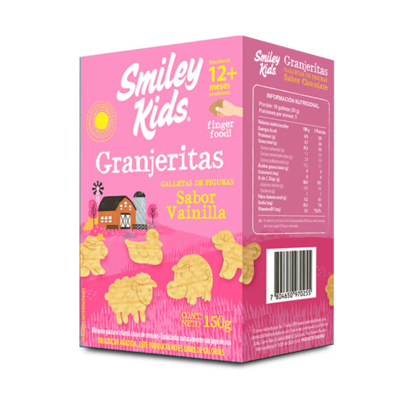Galletas Granjeritas Vainilla - 150g / Smiley Kids