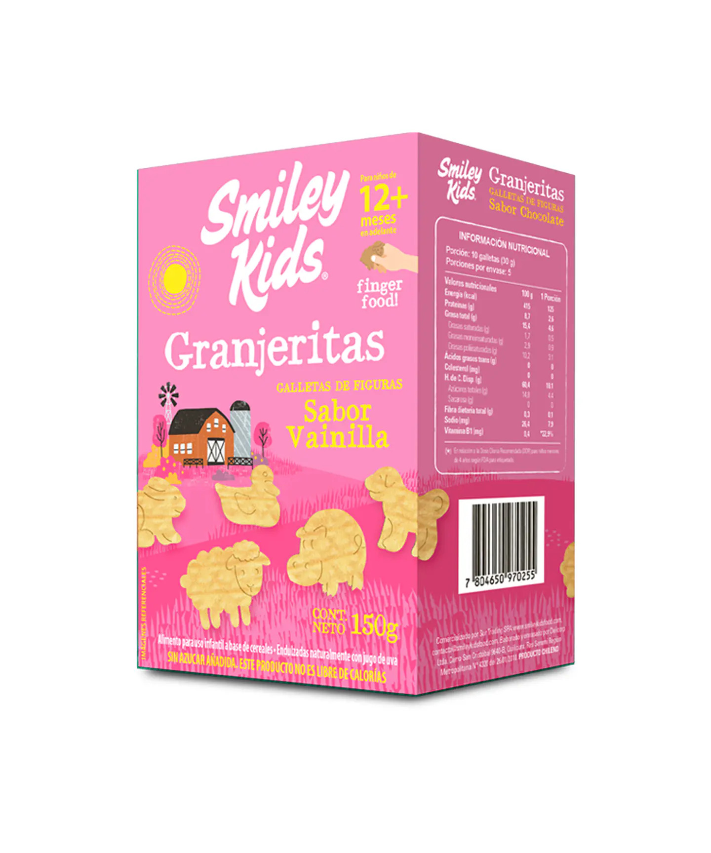 cdnx_jumpseller_com-1728 (12) Galletas Granjeritas Vainilla - 150g / Smiley Kids - Imagen 1