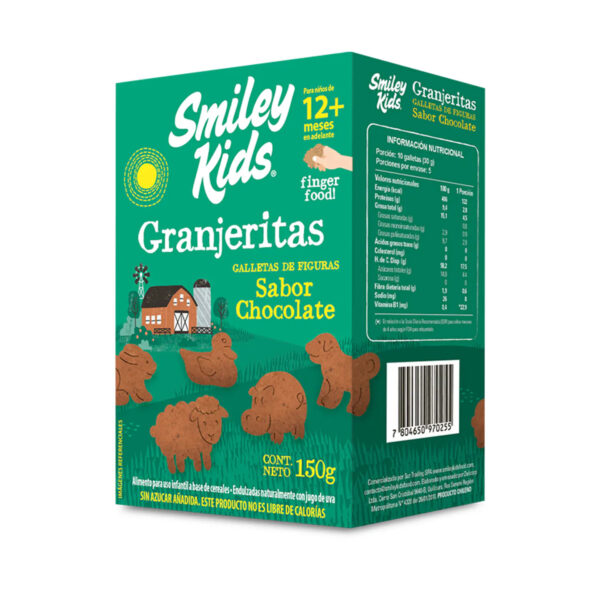 Galletas Granjeritas Chocolate - 150g / Smiley Kids