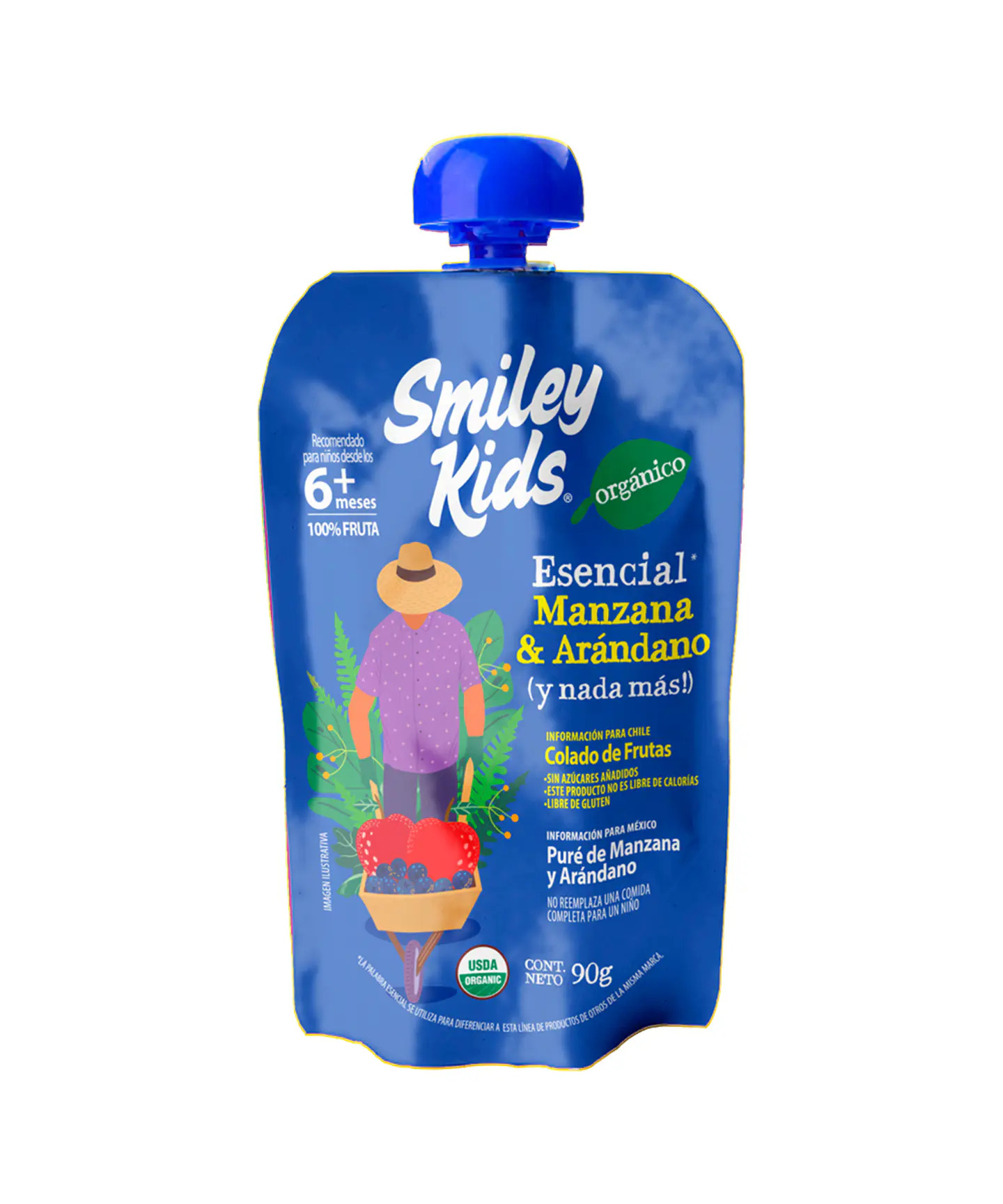 cdnx_jumpseller_com-1728 (6) Pure de Manzana Arandano - 90g / Smiley Kids - Imagen 1