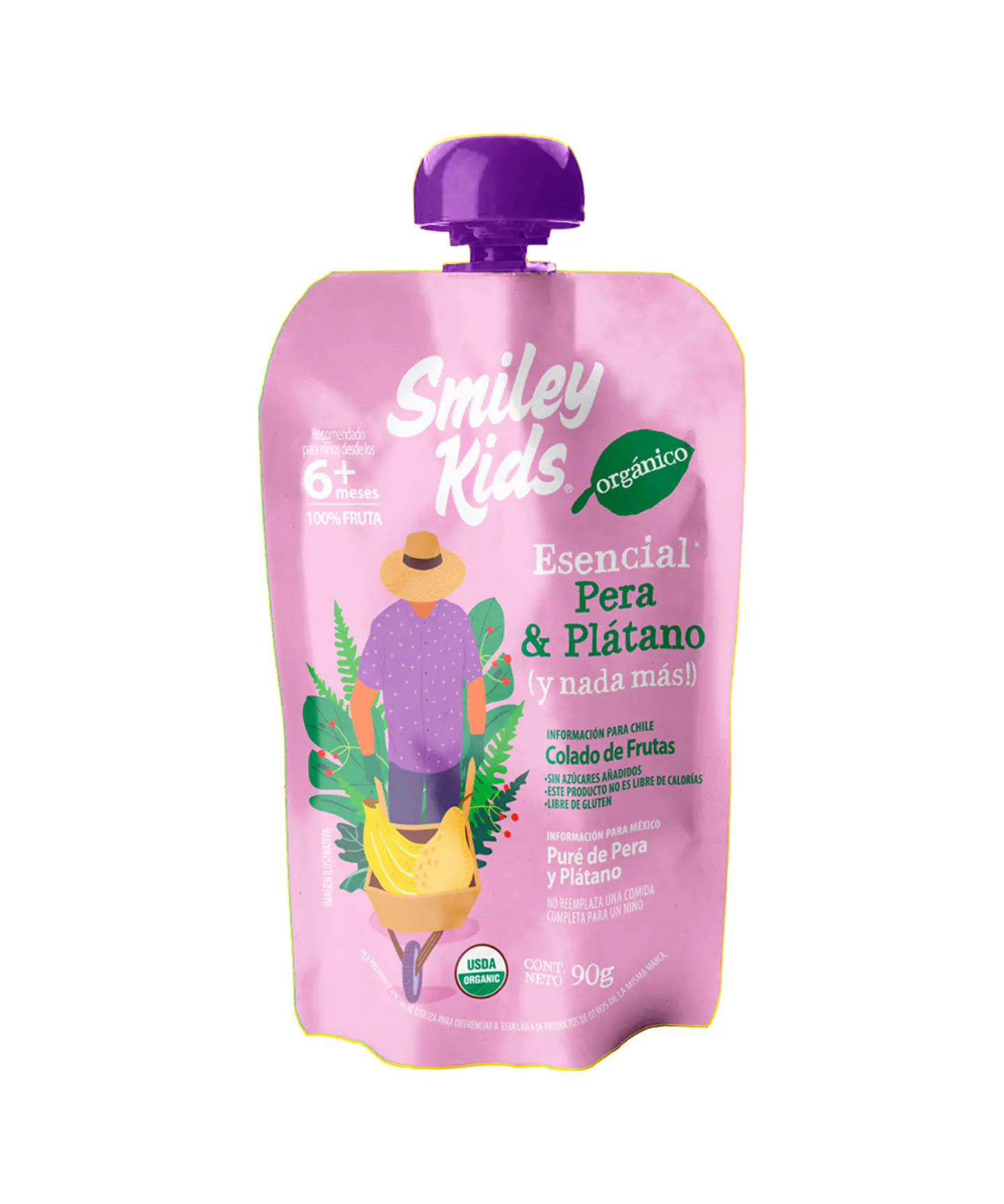 cdnx_jumpseller_com-1728 (7) Pure de Pera Platano - 90g / Smiley Kids - Imagen 1