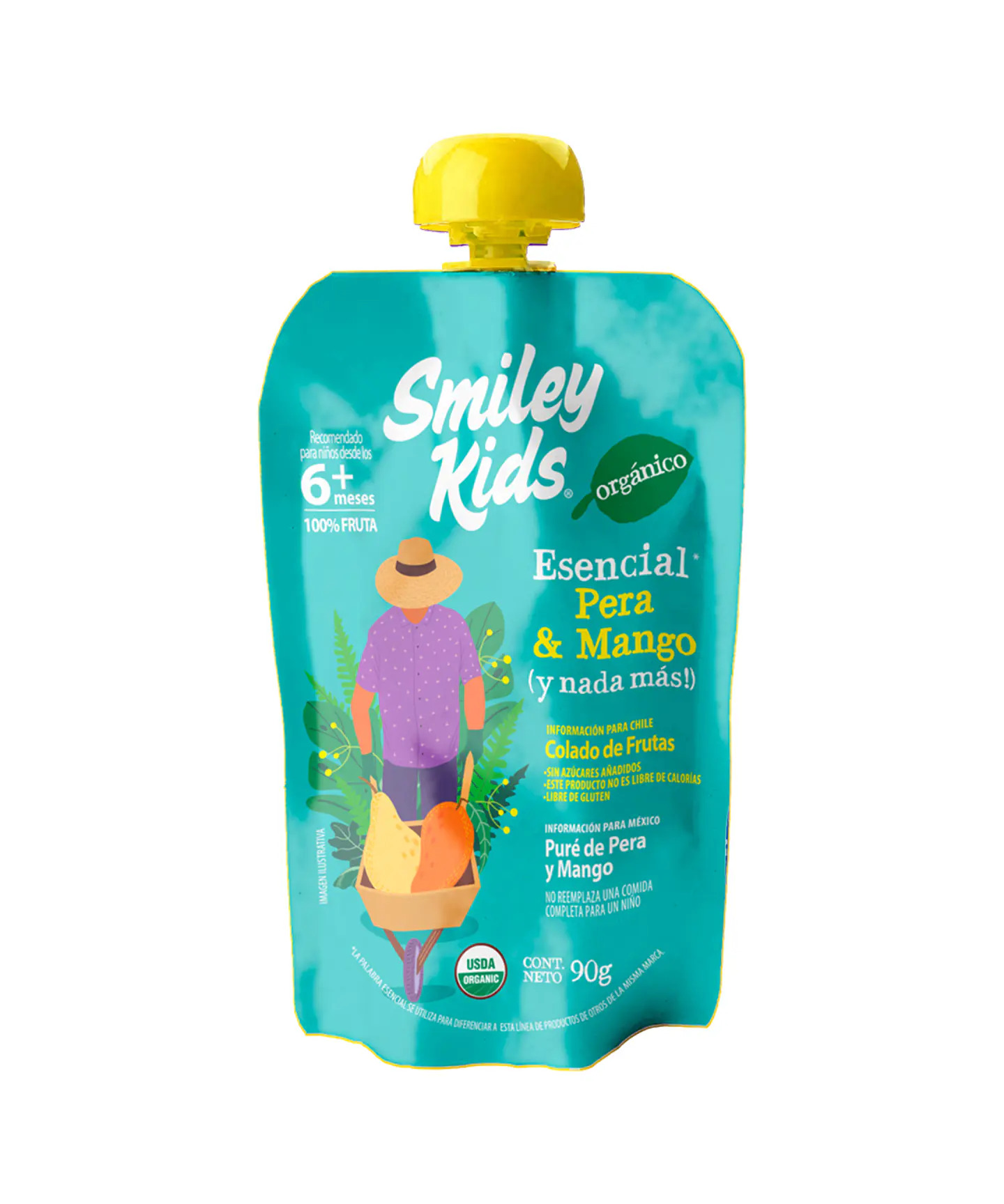 cdnx_jumpseller_com-1728 Pure de Pera Mango - 90g / Smiley Kids - Imagen 1
