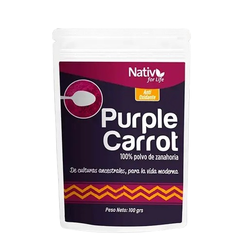 nativforlife_cl-zanahoria-morada-en-polvo-doy-pack-327_1680x-removebg-preview Purple Carrot Zanahoria Morada - 100grs / Nativ For Life - Imagen 1