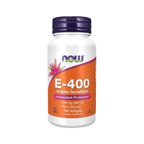 0a5166ff-9320-4ca2-932d-dddb4e144ee4.png Vitamina E-400 d-alpha Tocoferol - 100 softgels / Now - Imagen 1