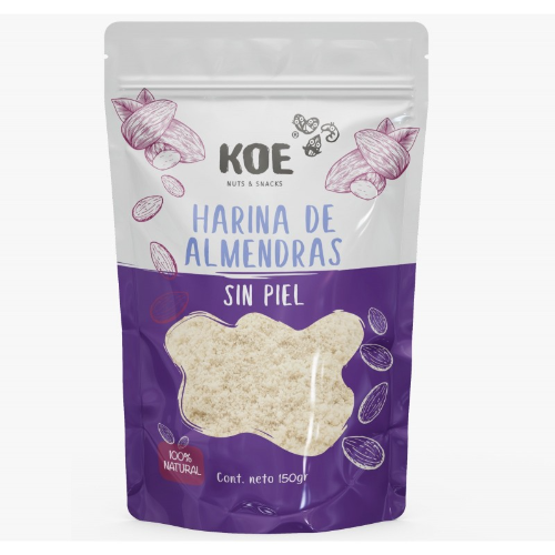 64ad9a9a-3675-4773-a26b-11e5cea57928.png Harina de Almendras sin Piel - 150g / Koe - Imagen 1