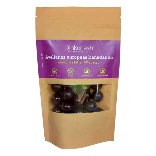 6b4b6b9d-70c7-4422-b693-41ab59d862af.png Avellanas Bañadas con Chocolate 70% Cacao - 100grs / Dinkenesh - Imagen 1