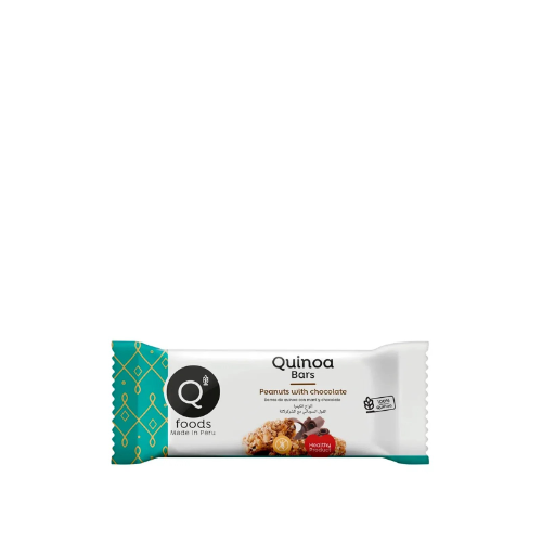 4da96507-b9da-4c7b-b699-39c52a88ac11.png Barra de Quinoa Mani Chocolate - 30g / Q Foods - Imagen 1